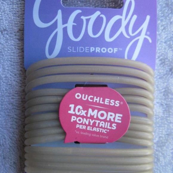 14 Goody Slide Proof Bold All Day Hold Stay Secure Elastic Ponytailer Hair Bands - Picture 9 of 16